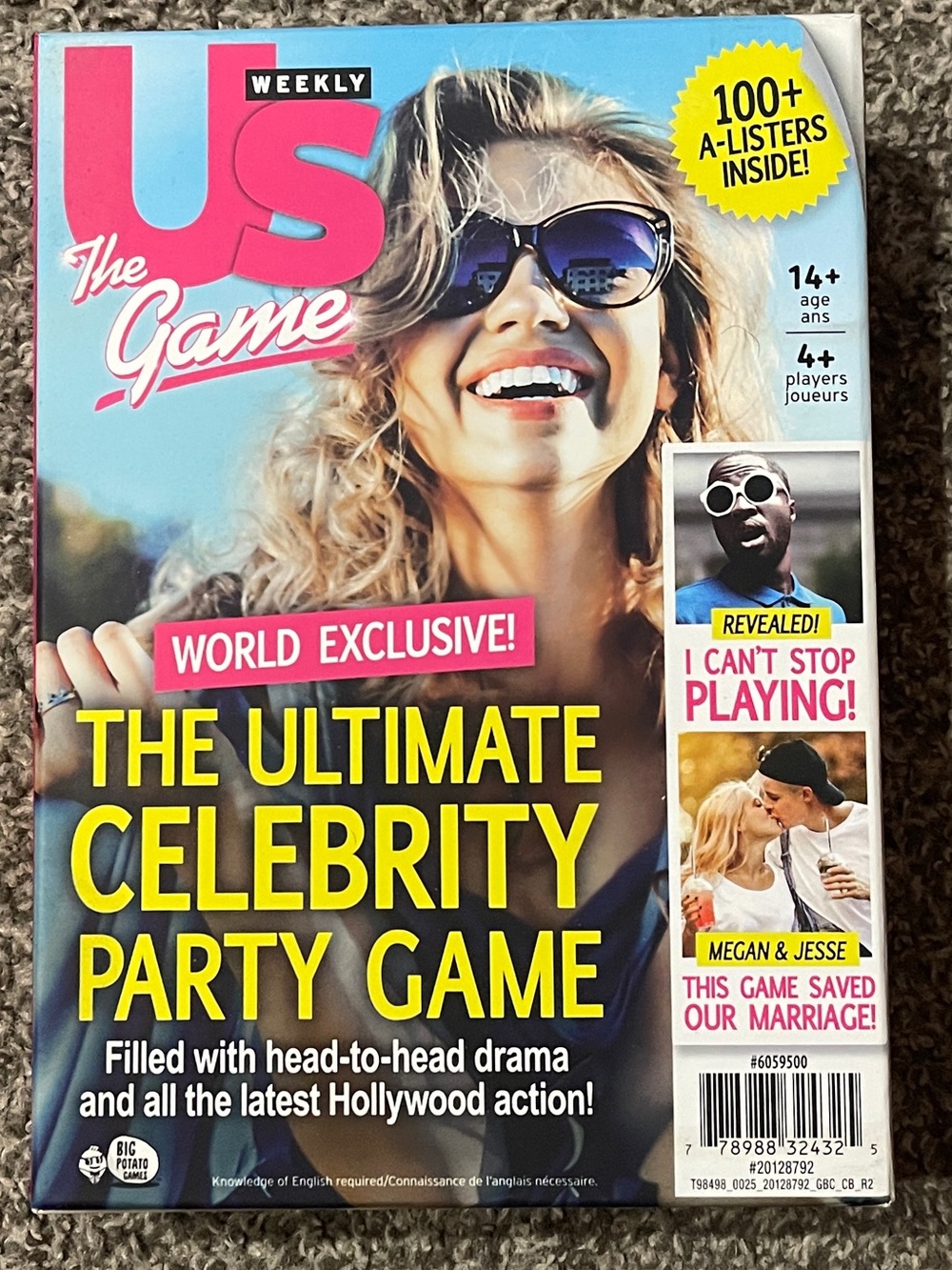 The Game - Yellow & Pink Celebrity Party Game NWT
